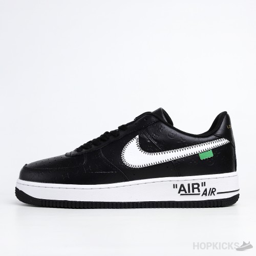 LV x Air Force 1 Low Trainer Sneaker Black White